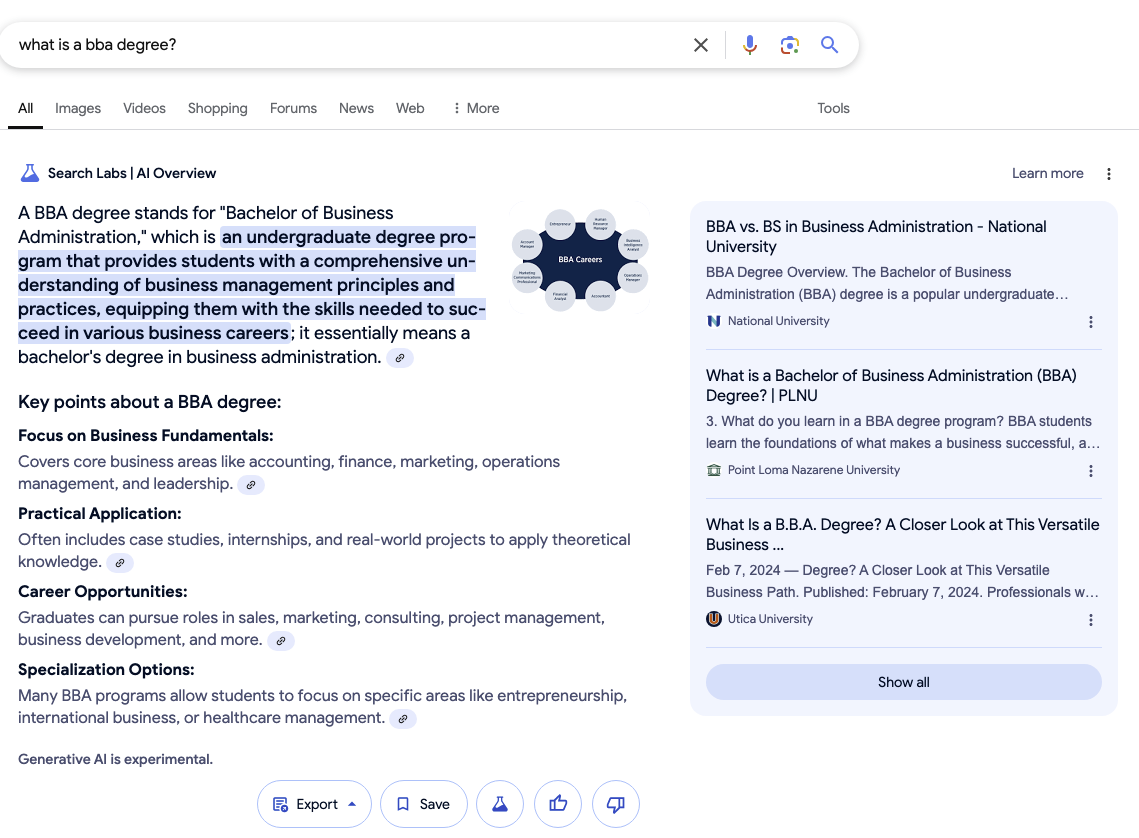Education Google AIO
