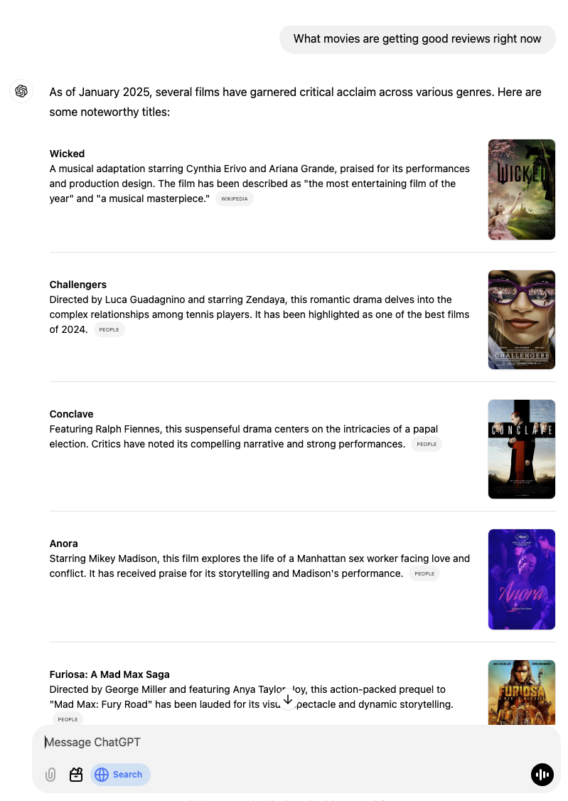 Entertainment ChatGPT